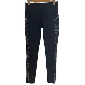Athleta Black with Reflective Panels Fleece Lined Leggings fits like XS.